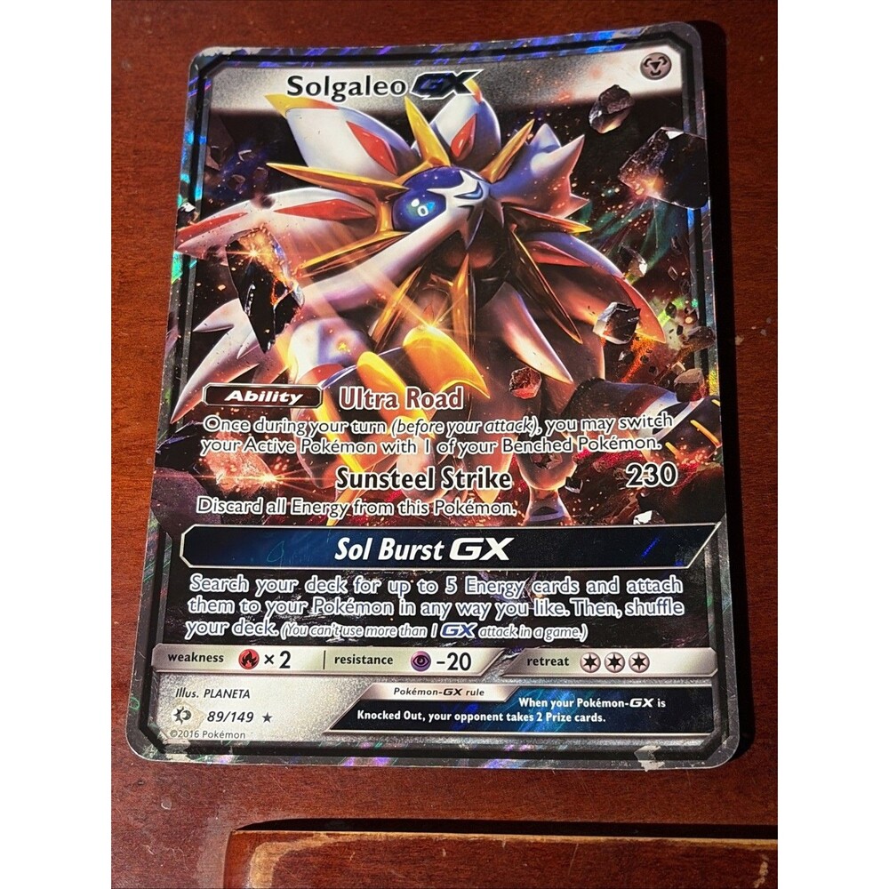 Solgaleo GX 89/148 Jumbo Promo Holo Missing HP Misprint